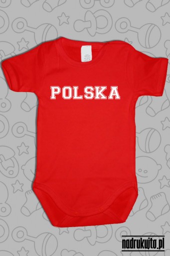 POLSKA - body dziecięce z nadrukiem