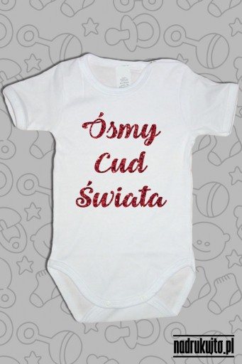 Ósmy cud świata - Body dziecięce z nadrukiem