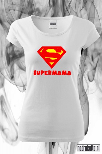 Supermama -Koszulka damska z nadrukiem