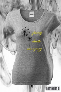 Zbieraj chwile - koszulka z nadrukiem