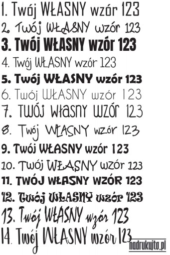 Twój napis / Twój wzór - koszulka z własnym nadrukiem