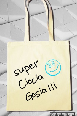 Najlepsza Ciocia - torba z nadrukiem
